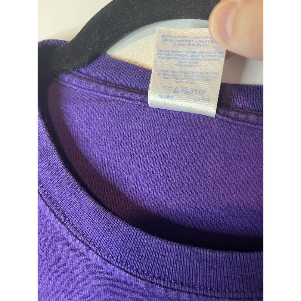 Vintage LSU Shirt XL Gildan Purple 100% Cotton - Picture 5 of 6